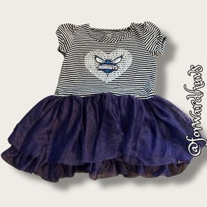 Charlotte Hornets Toddler Dress with Purple Tulle Skirt (Size 18 Months)